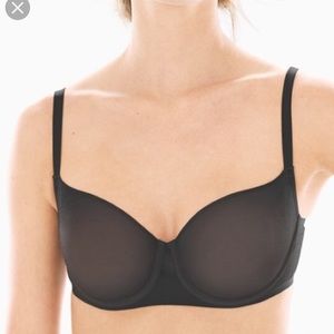 Soma Intimates Sheer Shape Balconet Bra in Black